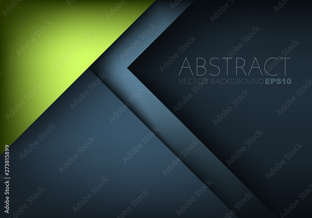 Poster green geometric abstract background with copy space for text or image