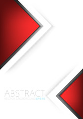 Red triangle vector abstract red background with place for your text
