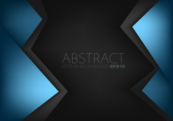 Blue vector abstract background with copy space for text