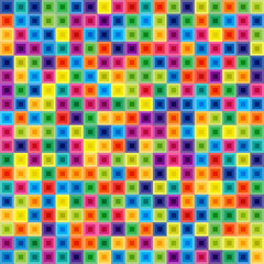 Seamless Pattern of Colorful Squares for Covers, Templates, Wrapping Paper.