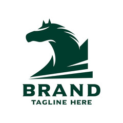 horse head logo design