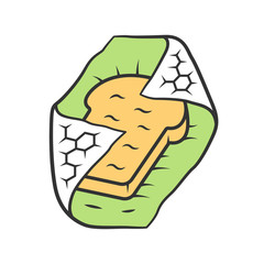 Beeswax food wrap color icon