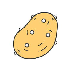 Potato color icon