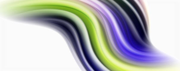 Glossy colorful liquid waves abstract background,, modern techno lines