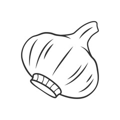 Garlic linear icon