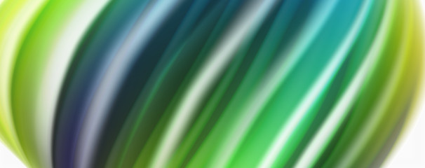 Obraz premium Modern Liquid color flow on white - colorful flow poster. Techno Wave Liquid shape in white color background. Design for your design project