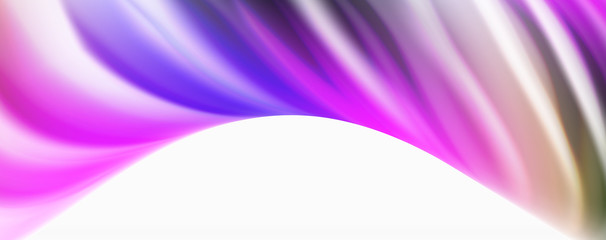 Glossy colorful liquid waves abstract background,, modern techno lines