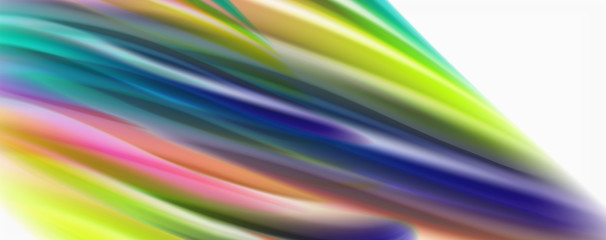 Color flowing waves, liquid conceptual abstract background