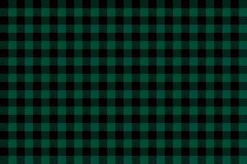 Green black Lumberjack plaid seamless pattern - 273819251