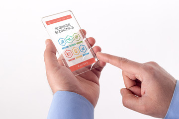 Business Economics Creativity Strategic Plan Growing Business Budget Accounting Word With Icons