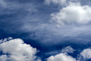 Fototapeta na wymiar beautiful blue sky with white clouds