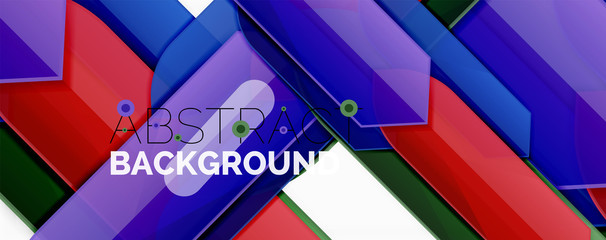 Abstract color lines dynamic background, modern material design style