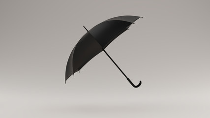 Black Umbrella Leaning Left