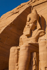 Gran Templo de Abu Simbel, Abu Simbel, Valle del Nilo, Egipto.