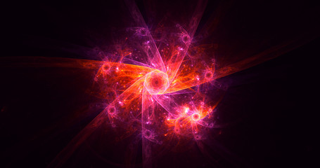 3D rendering abstract round light background