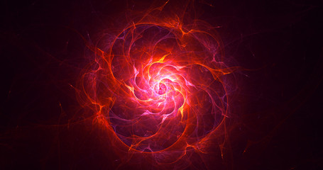 Fototapeta premium 3D rendering abstract round light background