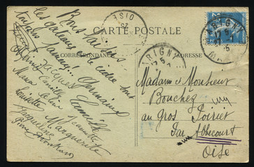 old French postcard