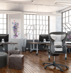 Postindustrial Office Area (detail) - 3d visualization
