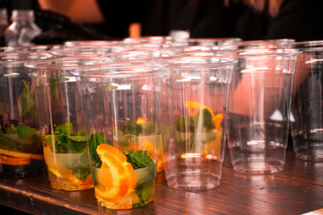 lemonade preparations for people in the summer heat