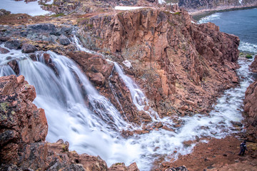 Teriberka, The North of Russia, northern waterfalls