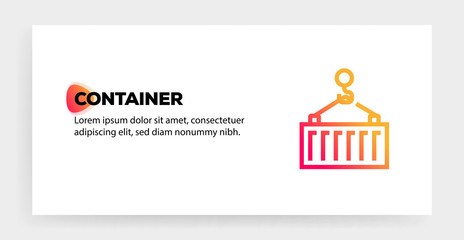 CONTAINER ICON CONCEPT