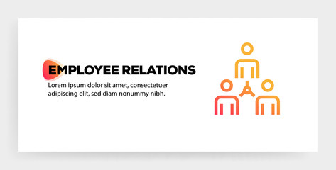 EMPLOYEE RELATIONS ICON CONCEPT