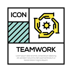 TEAMWORK ICON CONCEPT