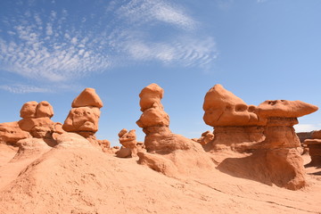 landscape on the Goblin state park in the united states of america