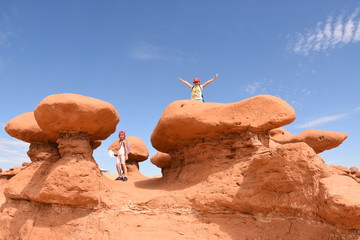 landscape on the Goblin state park in the united states of america