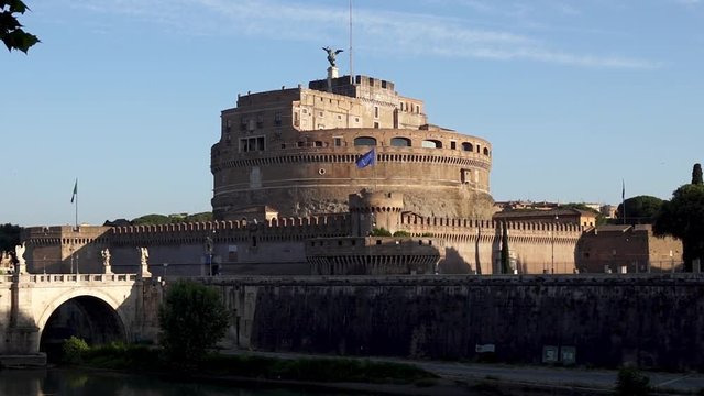 Castel Sant'Angelo and Ponte Sant'Angelo- Rome Italy