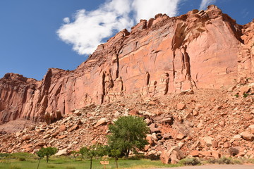 landscape on the Goblin state park in the united states of america