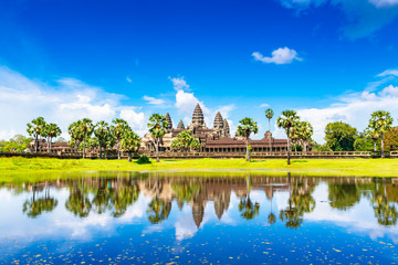 Fototapeta na wymiar The Temple Of Angkor Wat In Siem Reap Cambodia