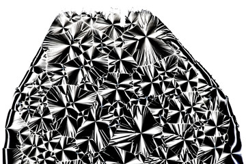 Crystals of ascorbic acid, microscope image