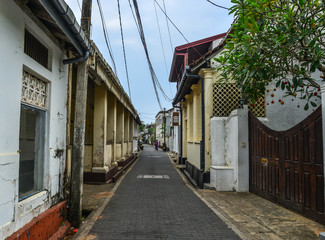 Old street of Galle, Sri Lanka