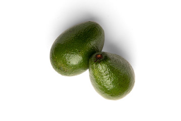 Avocado isolated on white background.