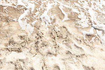 Sand Background. Summer sandy beach. Vacation concept.