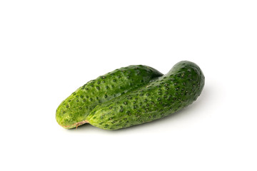 Cucumbers isolated on white background.
