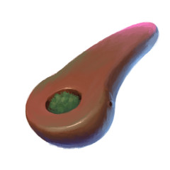 Colourful hand drawn pipe isolated on white background