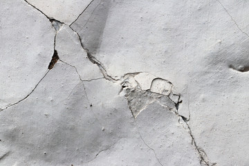 Old flaking and cracked plaster