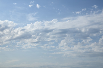 Fototapeta premium Blue cloudy sky.Background