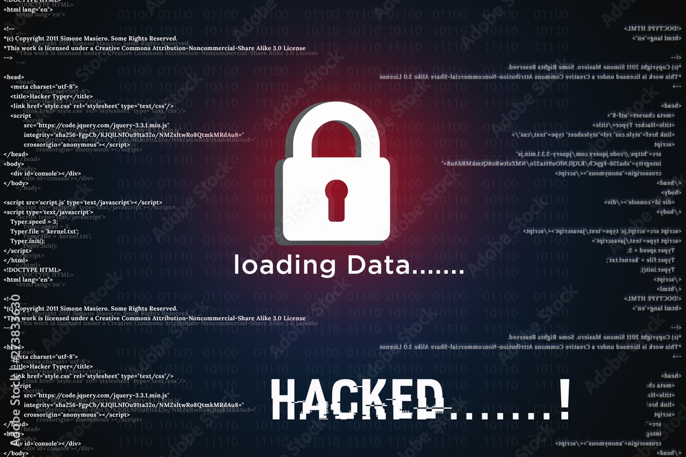 Poster hacking, internet cyber security background, hacking concept