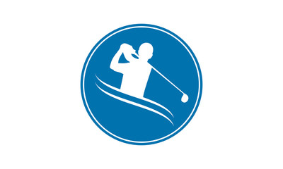 Fototapeta premium Golf silhouette vector