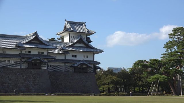 Watchtower of the Kanazawa Castle. Ishikawa, Japan 