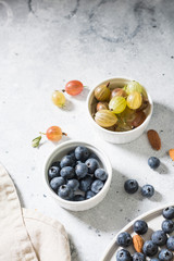 Croissants on a white Terence on a light table