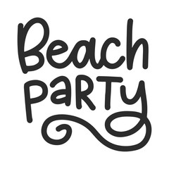 Summer lettering composition