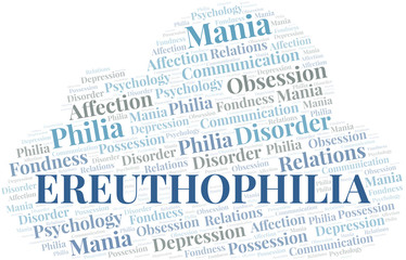 Ereuthophilia word cloud. Type of Philia.