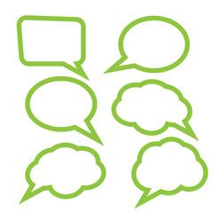 Paper Speech Bubble. Stickers of speech bubbles vector