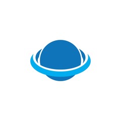 Globe technology ilustration logo