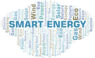 Smart Energy word cloud. Wordcloud made with text only.