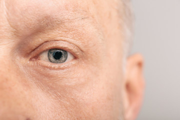 Face of mature man, closeup
